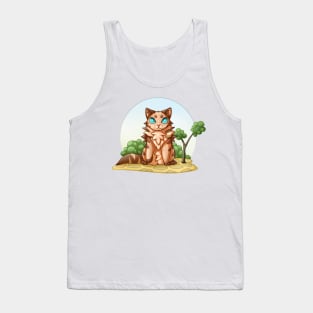 Sand cat Tank Top